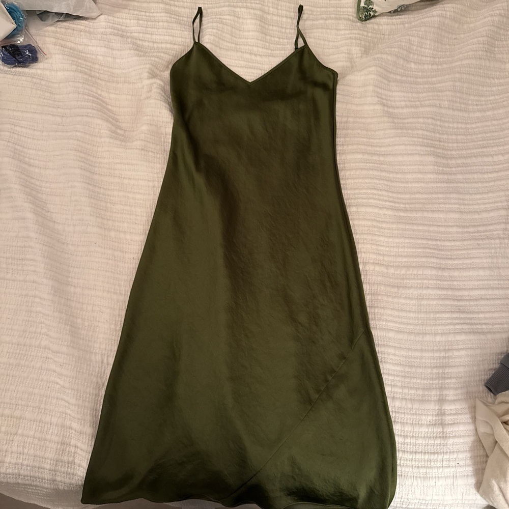 Wilfred Forest Green Midi Dress